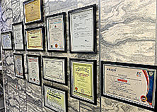 Clinic Certificate Wall